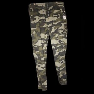 Mens Matrix Brand "Combat Camo" Joggers With Cargo Pockets And Drawstring Size L